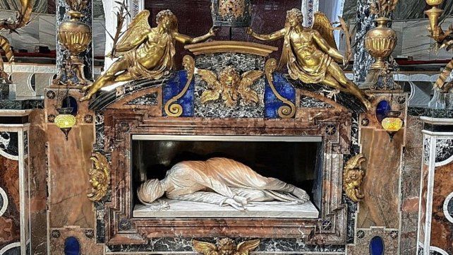 Basilica di Santa Cecilia in Trastevere, donde está sepultada santa Cecilia, patrona de la música