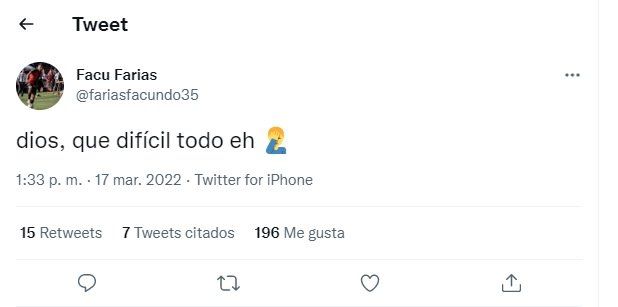 El mensaje de Facundo Farías en Colón previo al Clásico Santafesino.