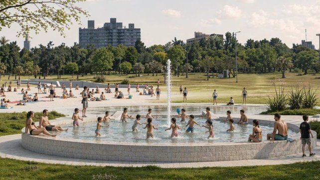 Las obras para renovar el Parque Garay Las obras para renovar el Parque Garay