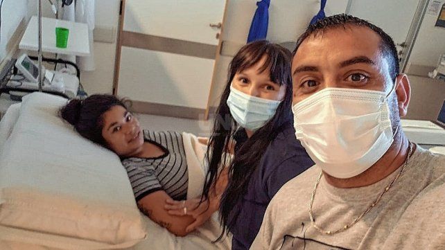 Sabrina Ledesma hace 10 años trabaja de administrativa en el nuevo hospital Iturraspe y hoy fue una eventual partera 