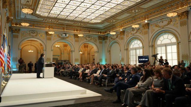 Milei en Wall Street.