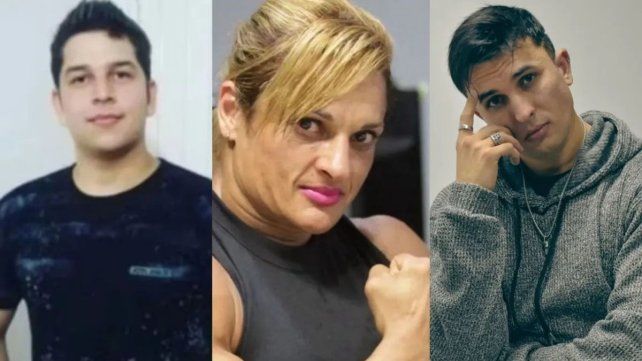 Alexis, hijo de la Locomotora (izquierda) y Alejandro (derecha)