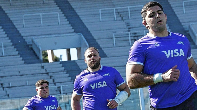 El rafaelino Mayco Vivas en el entrenamiento realizado por Los Pumas en C&oacute;rdoba.