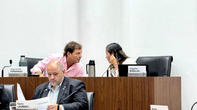  La concejala Jorgelina Mudallel y el concejal Jorge Fernández 