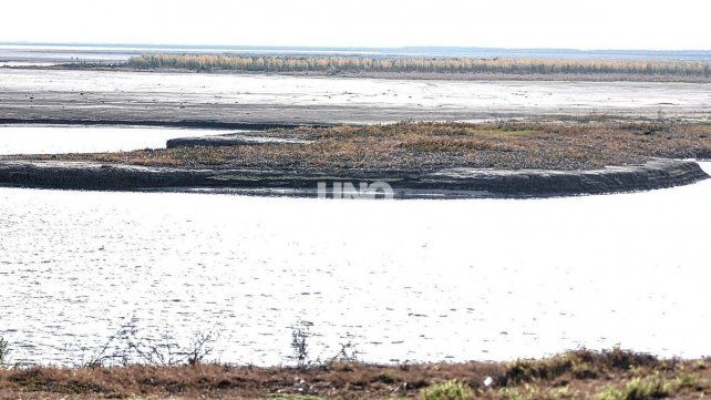 Bajante del rio Paraná en la ciudad de Santa Fe