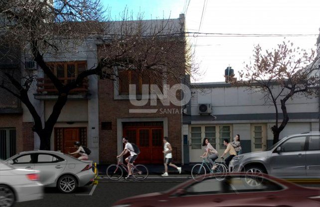 Comerciantes y vecinos de avenida Urquiza, presentaron un proyecto para cambiar la ubicación de la ciclovía que se está instalando.