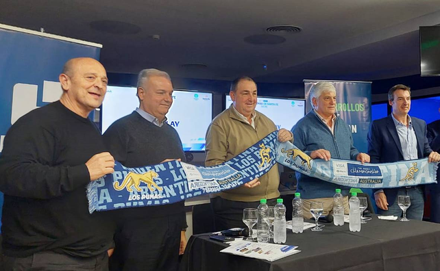 Fertonani, Farías, Poletti, Patrizi y Trento encabezaron la presentación de la Semana Puma.
