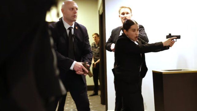 Agentes del Servicio Secreto, en la Cena de Corresponsales en Washington.