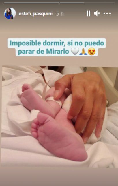 La primera imagen del hijo de Alberto Cormillot y Estefanía Pasquini