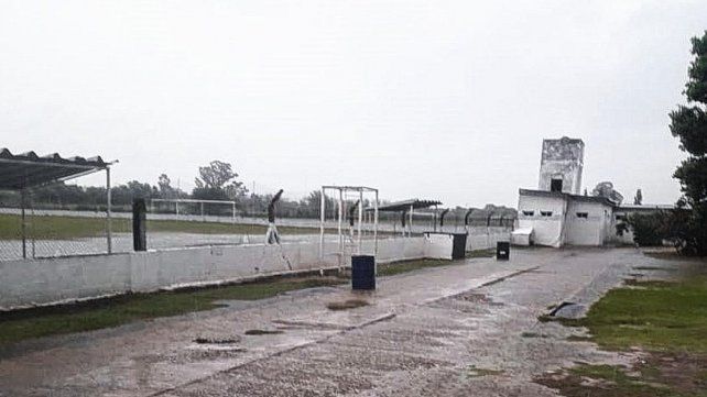 El predio Nery Pumpido de la Liga Santafesina sufrió las consecuencias de las intensas precipitaciones.