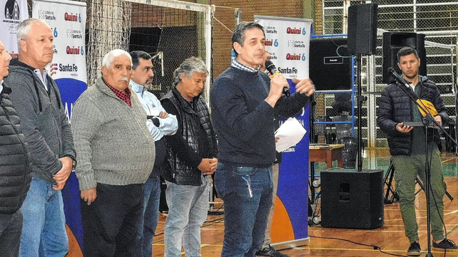El presidente de la FSV, Fabi&aacute;n Bochatay en el acto de apertura del Campeonato Nacional que se juega en Santa Fe.