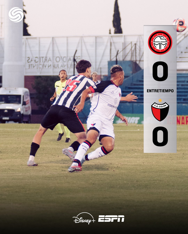 Colón fue más en el primer tiempo.