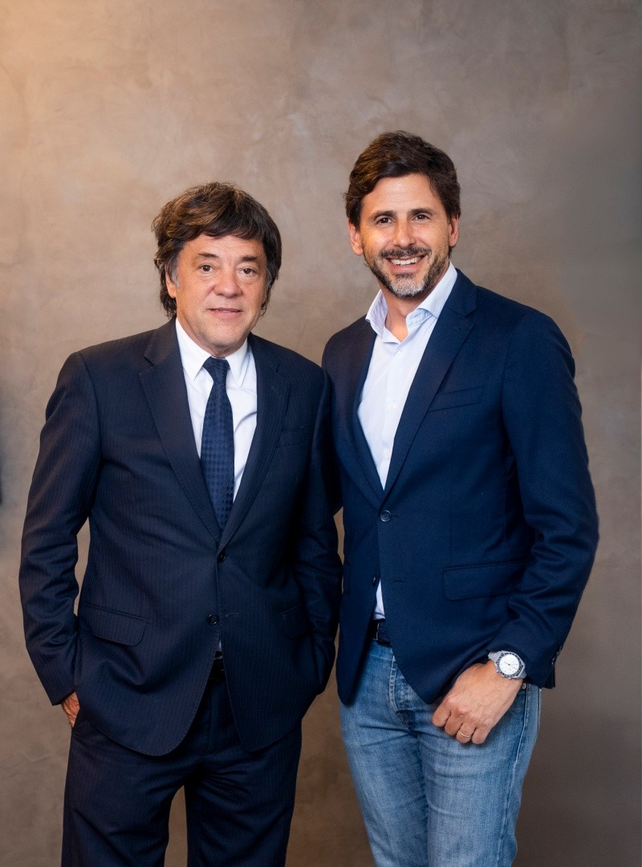 El empresario Gustavo Scaglione y el CEO de Telefe, Dar&iacute;o Turovelzky