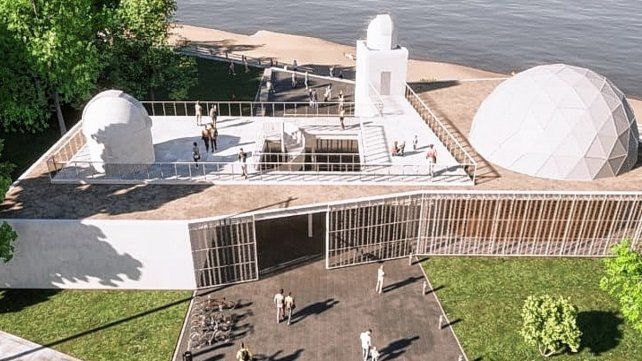 Las obras de restauración del CODE en la costanera santafesina.