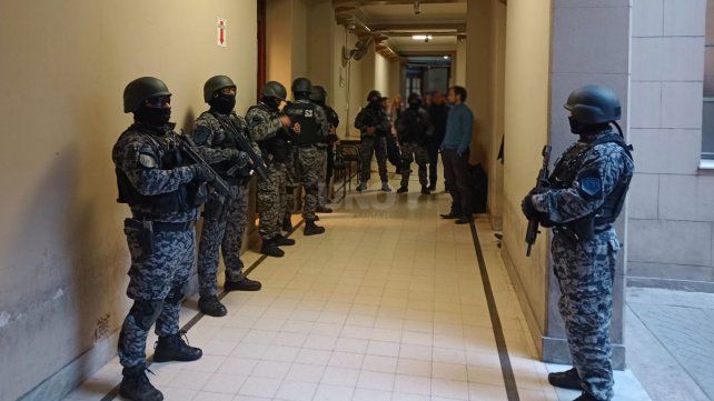 Operativo especial en los tribunales santafesinos por el traslado del Pollo Bassi 