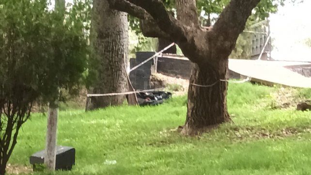 Las bolsas halladas en la plaza Escalante