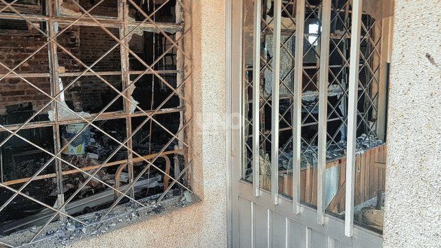 Así quedaron las instalaciones del club de barrio Alvear.