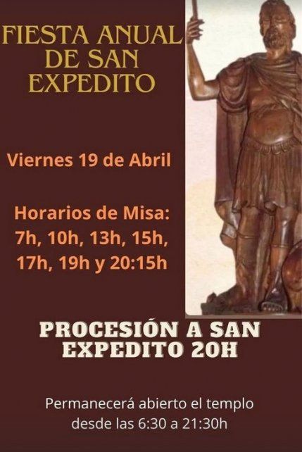 Horario de las misas y procesión para este 2024 en la ciudad de Santa Fe 