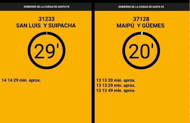 Frecuencias línea 14 y 13