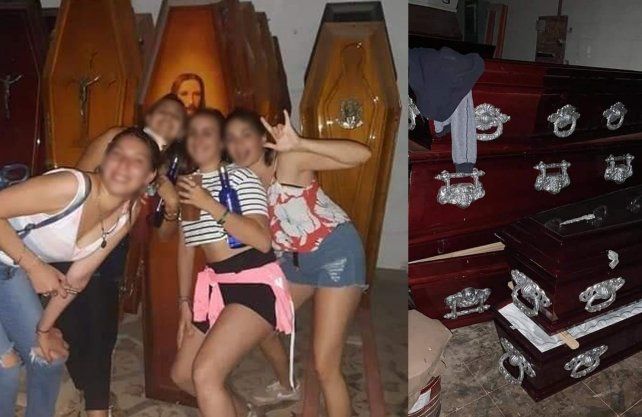 Las fotos de los jóvenes que se viralizaron en redes sociales.