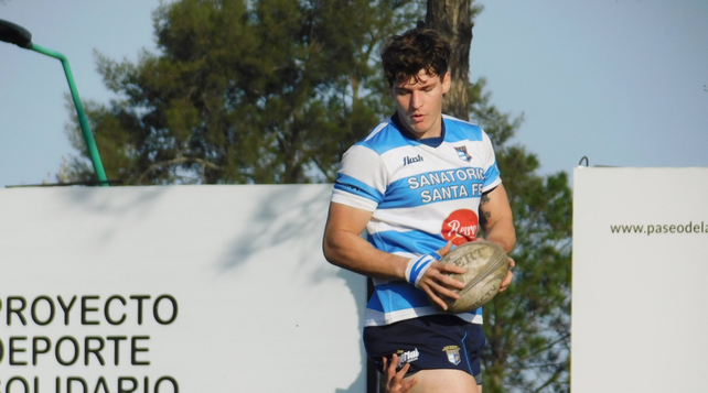 Manuel Bernstein le brindó solidez al line out, y se dio el gusto de marcar un try.