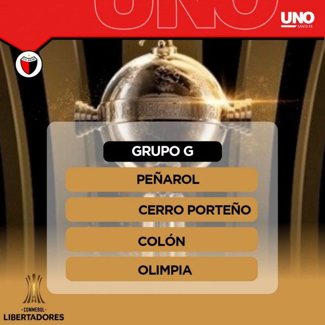 Col&oacute;n estar&aacute; en el Grupo G de la Copa Libertadores.