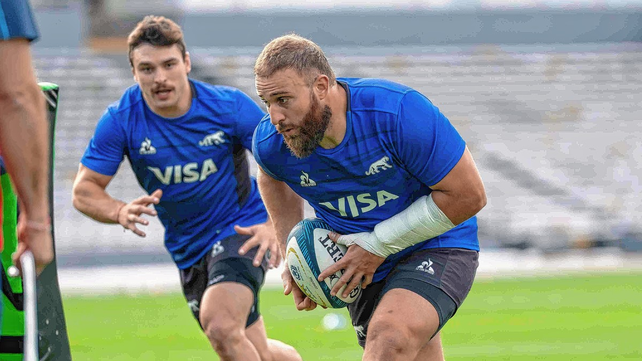 El primera l&iacute;nea rafaelino Mayco Vivas entrena con Los Pumas en C&oacute;rdoba.
