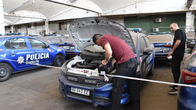 EL estado en el que se encontró algunos patrulleros EL estado en el que se encontró algunos patrulleros