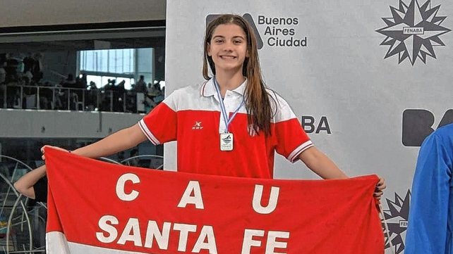 Magal&iacute; Gonz&aacute;lez de Uni&oacute;n fue subcampeona nacional en los 100 metros espalda.