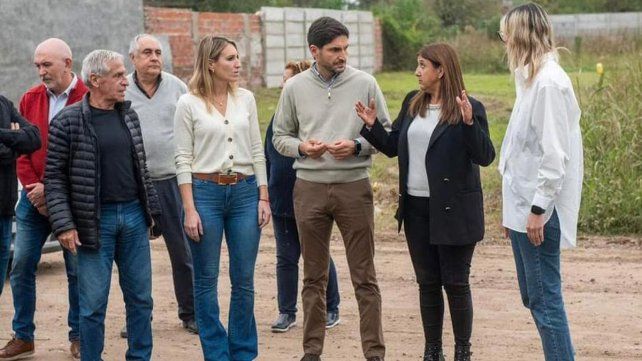 Pullaro, Qüesta y Coudannes recorrieron las obras del Canal Roverano