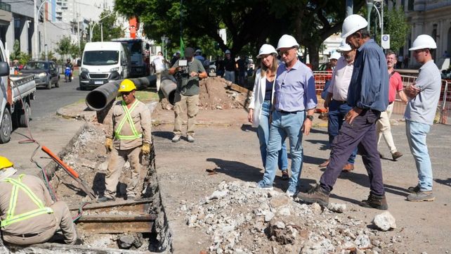 El inicio de los trabajos fue recorrido este martes por el ministro de Obras Públicas, Lisandro Enrico