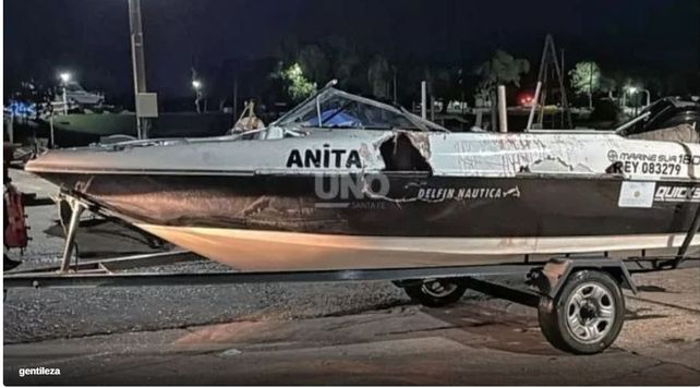 Anita. La embarcaci&oacute;n donde viajaba la persona fallecida.&nbsp;