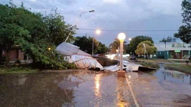 Los destrozos en la localidad El Trébol. (El Trébol Digital)