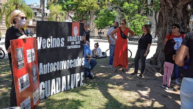 Poca convocatoria a la marcha por pedido de seguridad.