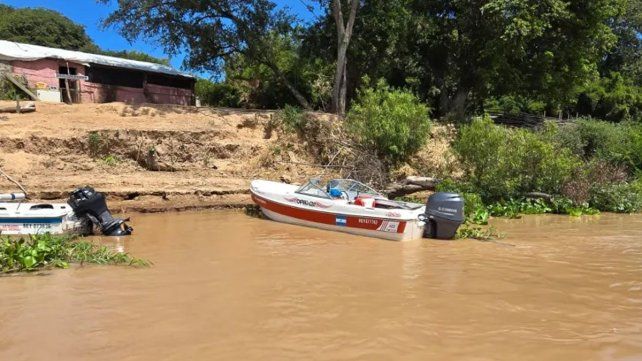 La lancha apareció a la deriva La lancha apareció a la deriva
