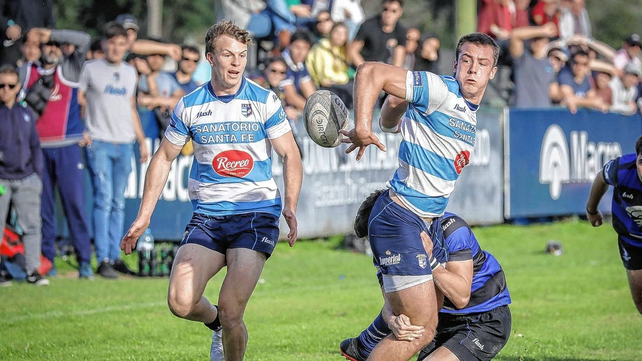 Mateo Fauda tuvo un buen desempeño, con try incluido, en el triunfo de los Gitanos ante Uni de Rosario.  