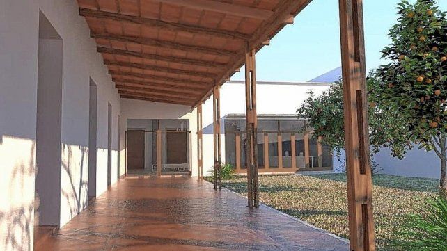 Así quedaría la casa donde vivió Sor Josefa Díaz y Clucellas (1852-1917), ubicada en la esquina de calle La Rioja y San Luis, el centro de la ciudad de Santa Fe. 