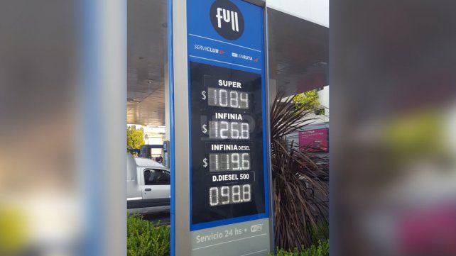 Aumento naftas YPF en febrero 2022