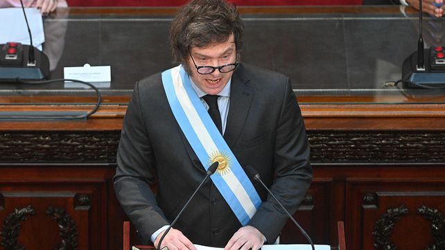 Milei brind&oacute; el discurso que da inicio al per&iacute;odo de sesiones ordinarias del Congreso.