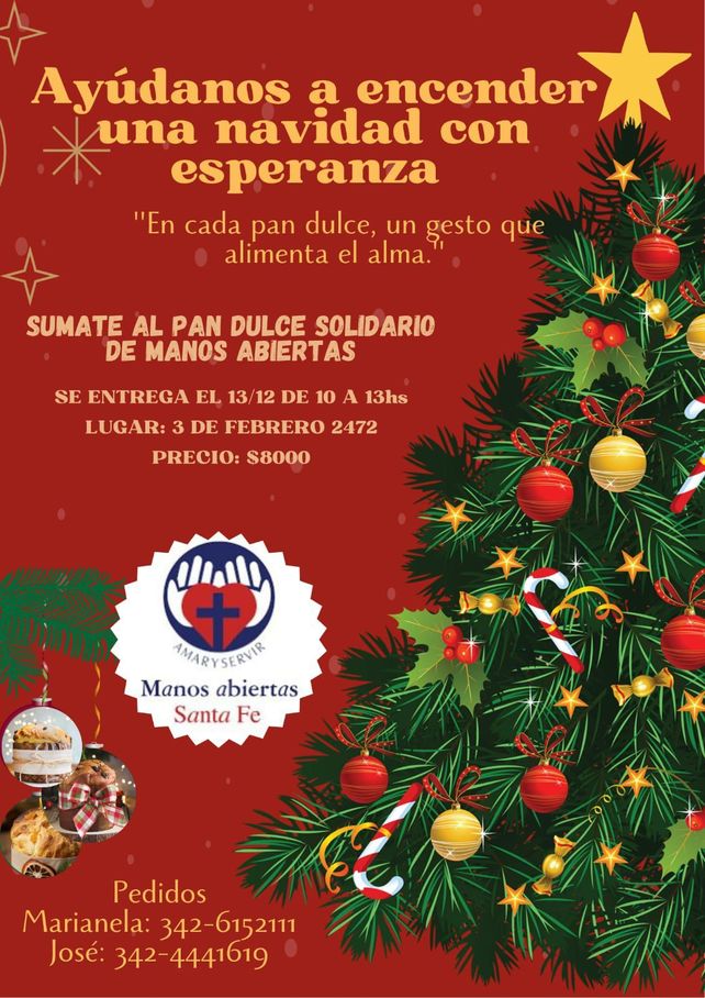 Manos Abiertas lanza su campa&ntilde;a de pan dulce solidario para acompa&ntilde;ar a m&aacute;s familias en Navidad