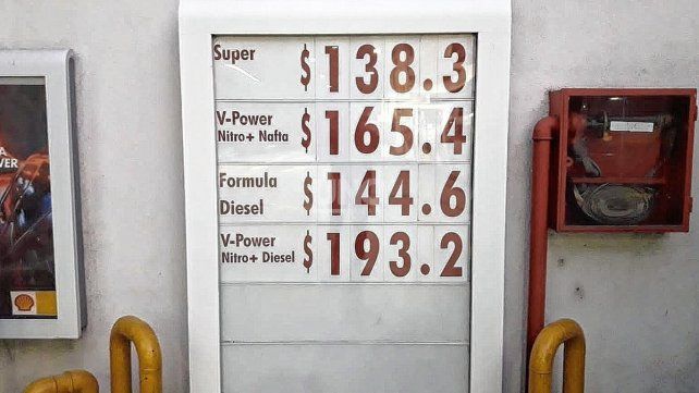 Los nuevos preciso del gasoil.