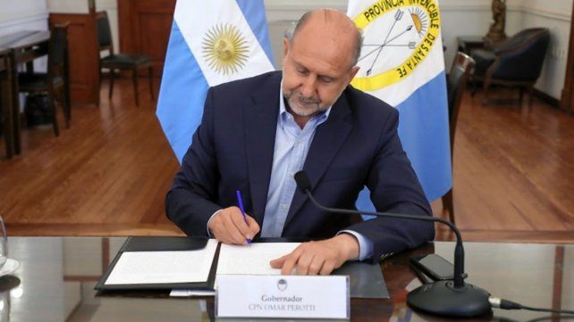 El gobernador Omar Perotti