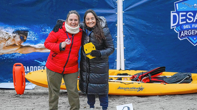 La multifac&eacute;tica deportista dej&oacute; su huella en el mar abierto de la Patagonia.
