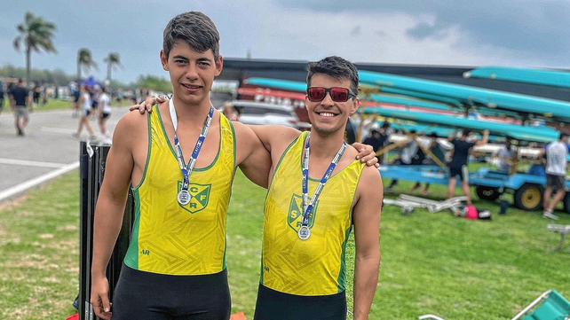 Agustín Marcipar y Estanislao Alzueta ocuparon el segundo puesto en dos largo masculino sub 23. Agustín Marcipar y Estanislao Alzueta ocuparon el segundo puesto en dos largo masculino sub 23.