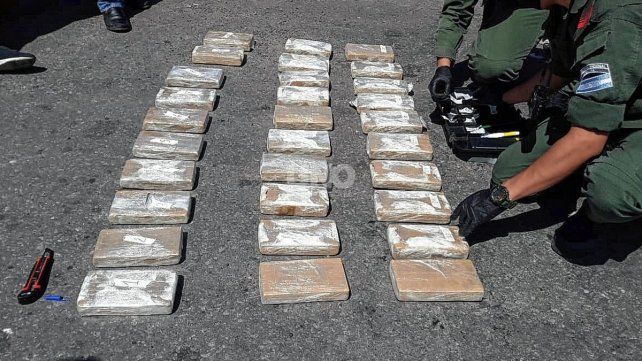 La cocaína secuestrada durante un operativo.