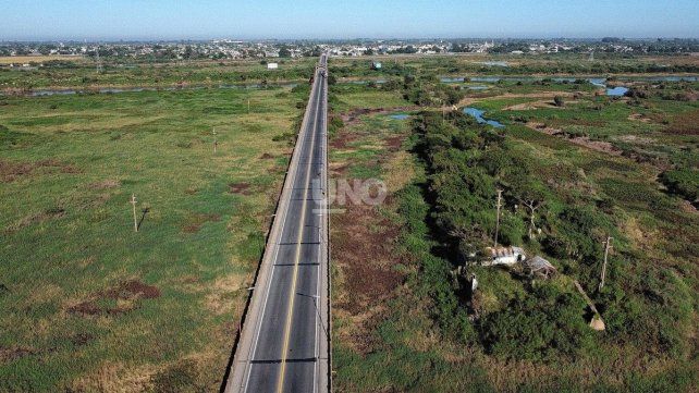 Trayecto donde se piensa la construcción del nuevo puente Santa Fe - Santo Tomé paralelo al puente Carretero.