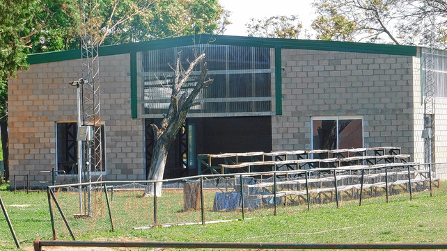 El nuevo gimnasio que se est&aacute; construyendo para ser utilizado por los jugadores de rugby y hockey.