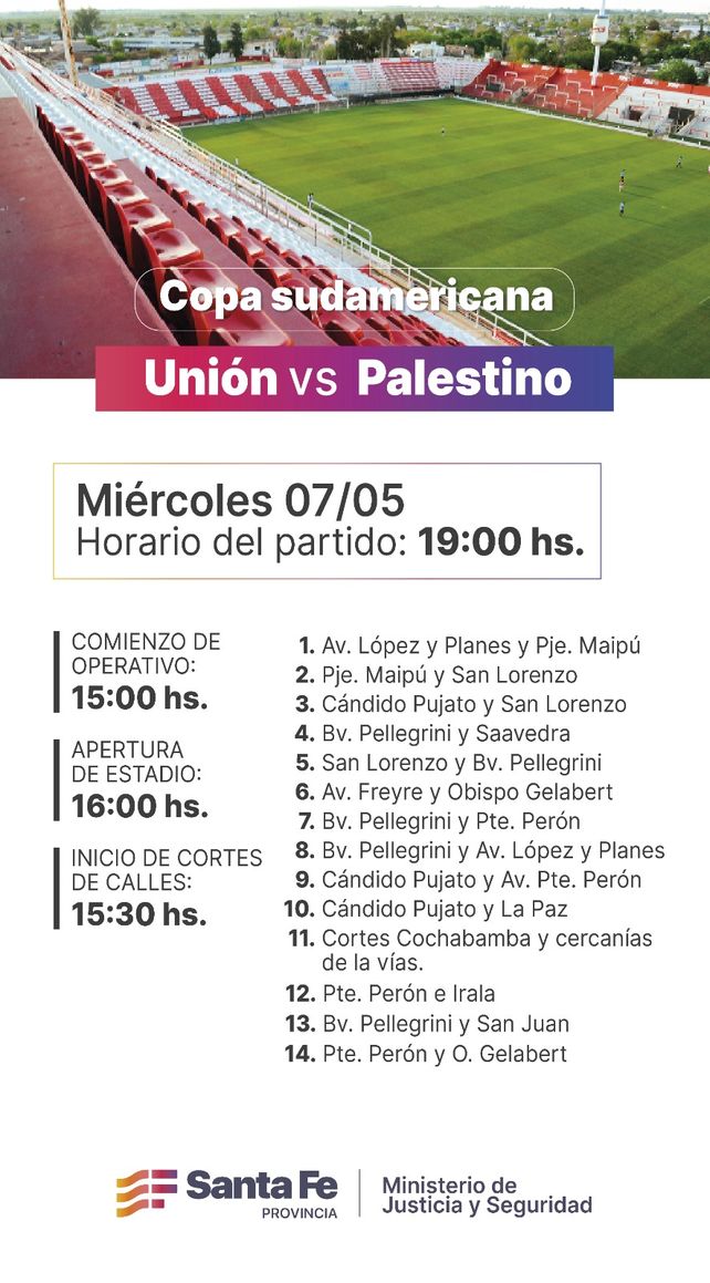 Tom&aacute; nota de los desv&iacute;os de tr&aacute;nsito por el choque Uni&oacute;n-Palestino por la Sudamericana.