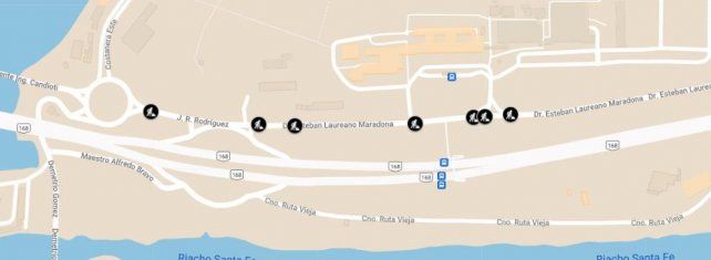 Plano del &aacute;rea que se intervendr&aacute; con los trabajos de bacheo.
