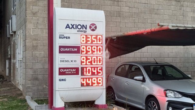 Precios de Axion sin los aumento aun del 1 de febrero